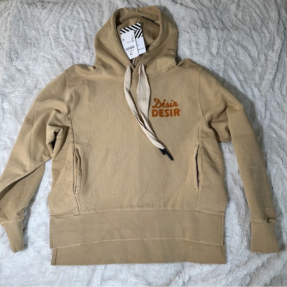 NWT Sandrine RosexFree People Collab Size XS Desir Hoodie Tan Cozy Hip Hop Trend - Picture 4 of 15